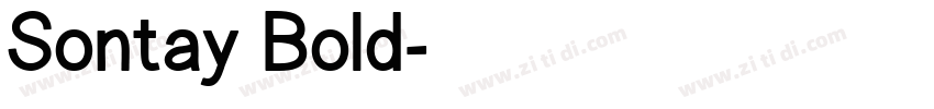 Sontay Bold字体转换